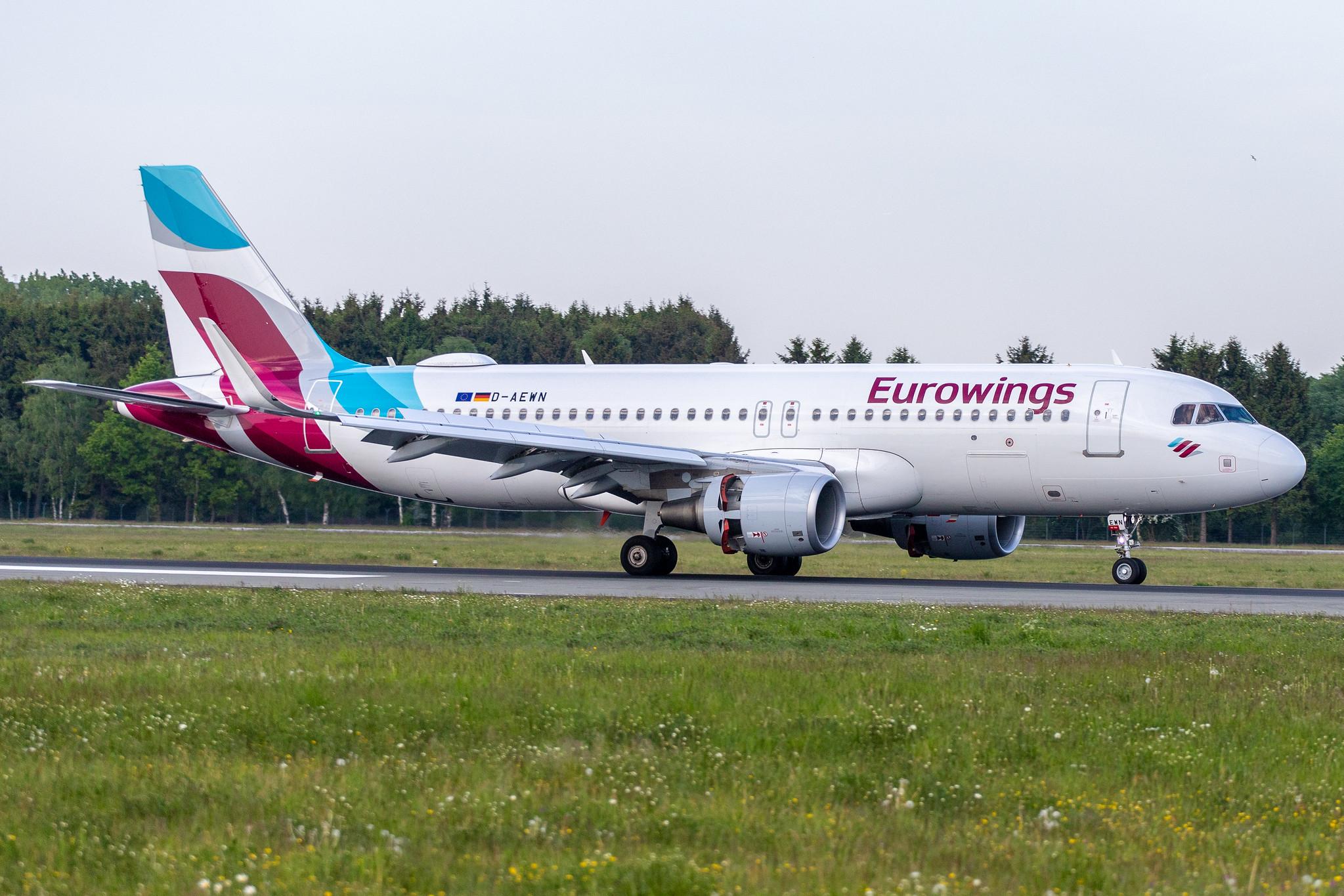 Hamburg Airport: Eurowings (EW / EWG) |  Airbus A320-214 A320 | D-AEWN | MSN 7393