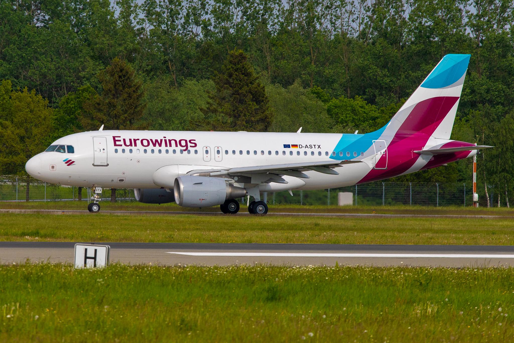 Hamburg Airport: Eurowings (EW / EWG) | Operator: Germanwings | Airbus A319-112 A319 | D-ASTX | MSN 3202