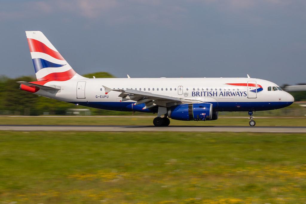 Hamburg Airport: British Airways (BA / BAW) |  Airbus A319-131 A319 | G-EUPU | MSN 1384