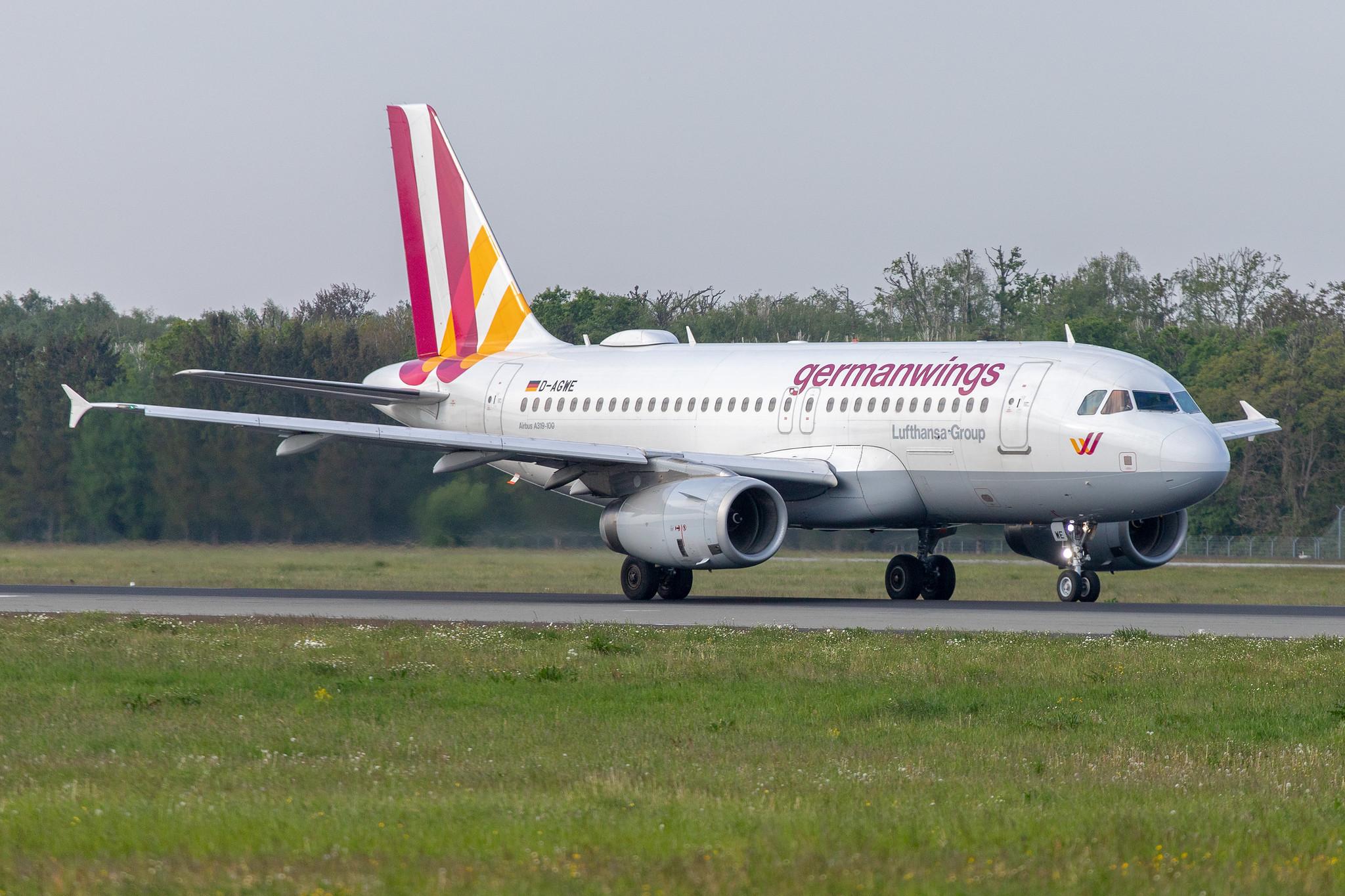 Hamburg Airport: Eurowings (EW / EWG) |  Airbus A319-132 A319 | D-AGWE | MSN 3128 | Germanwings