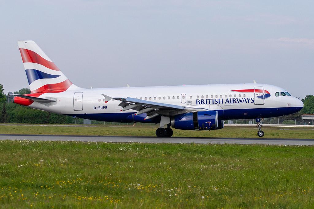 Hamburg Airport: British Airways (BA / BAW) |  Airbus A319-131 A319 | G-EUPR | MSN 1329