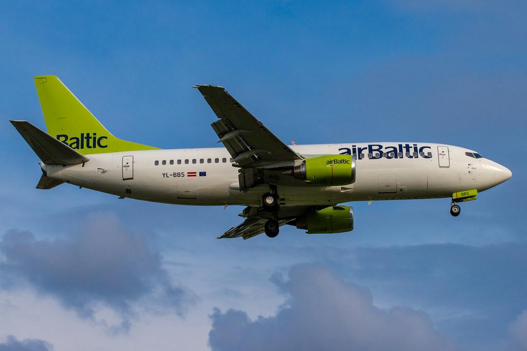 Hamburg Airport: Air Baltic (BT / BTI) |  Boeing 737-31S B733 | YL-BBS | MSN 29267
