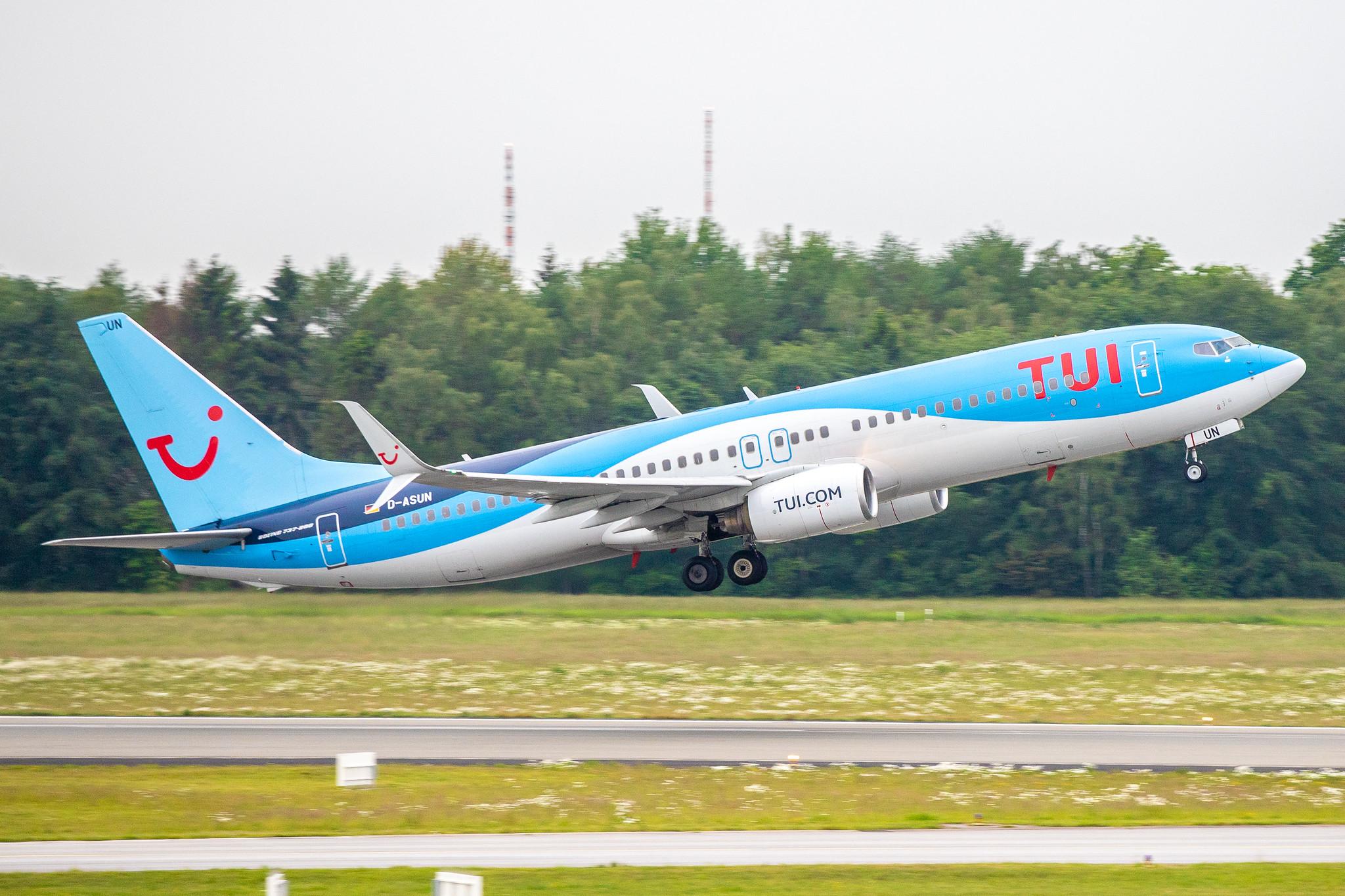 Hamburg Airport: TUI (X3 / TUI) | Operator: TUI fly |  Boeing 737-8BK B738 | D-ASUN | MSN 33023