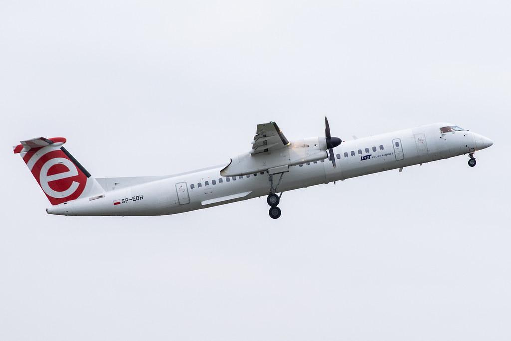 Hamburg Airport: LOT (LO / LOT) |  De Havilland Canada Dash 8-400 DH8D | SP-EQH | MSN 4424