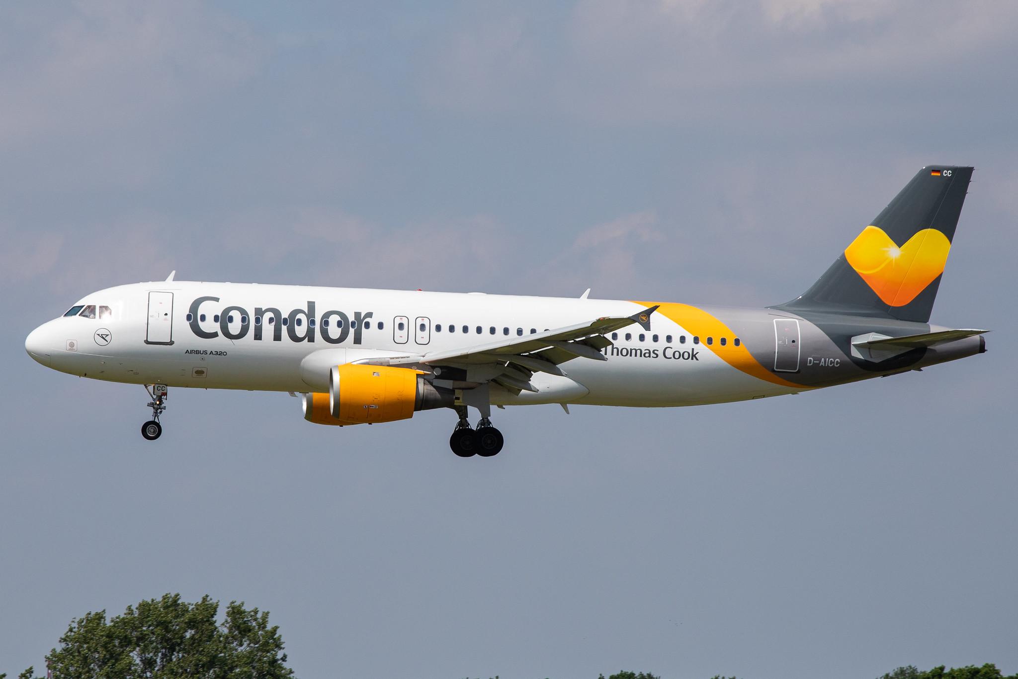 Hamburg Airport: Condor (DE / CFG) |  Airbus A320-212 A320 | D-AICC | MSN 0809