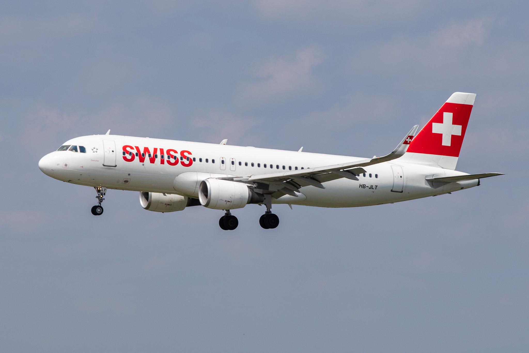 Hamburg Airport: Swiss (LX / SWR) |  Airbus A320-214 A320 | HB-JLT | MSN 5518