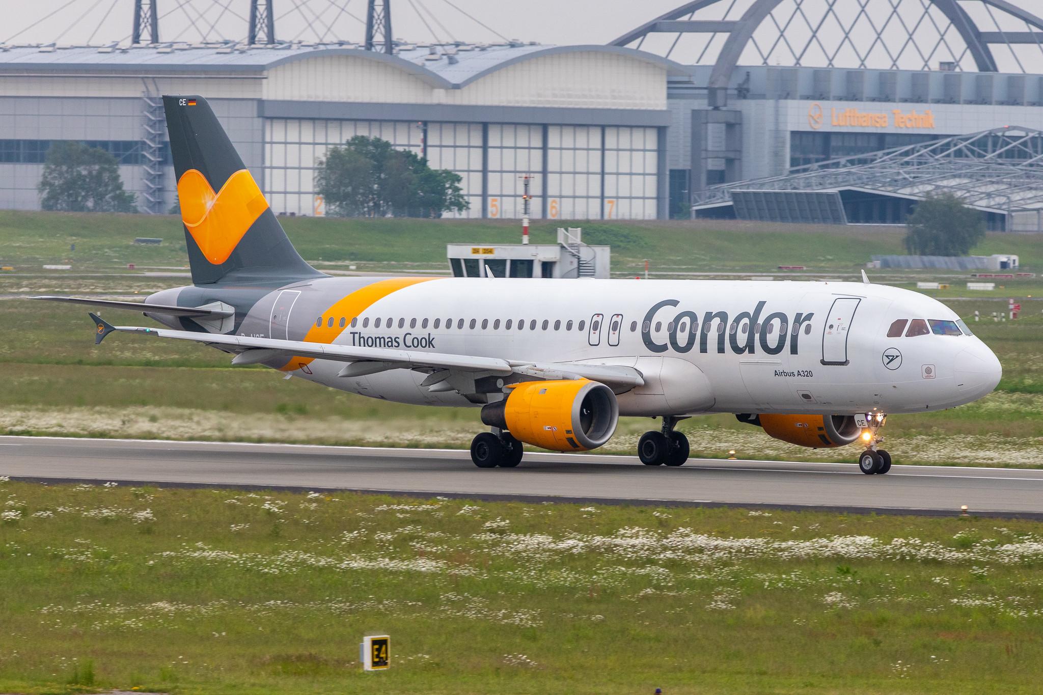 Hamburg Airport: Condor (DE / CFG) |  Airbus A320-212 A320 | D-AICE | MSN 0894
