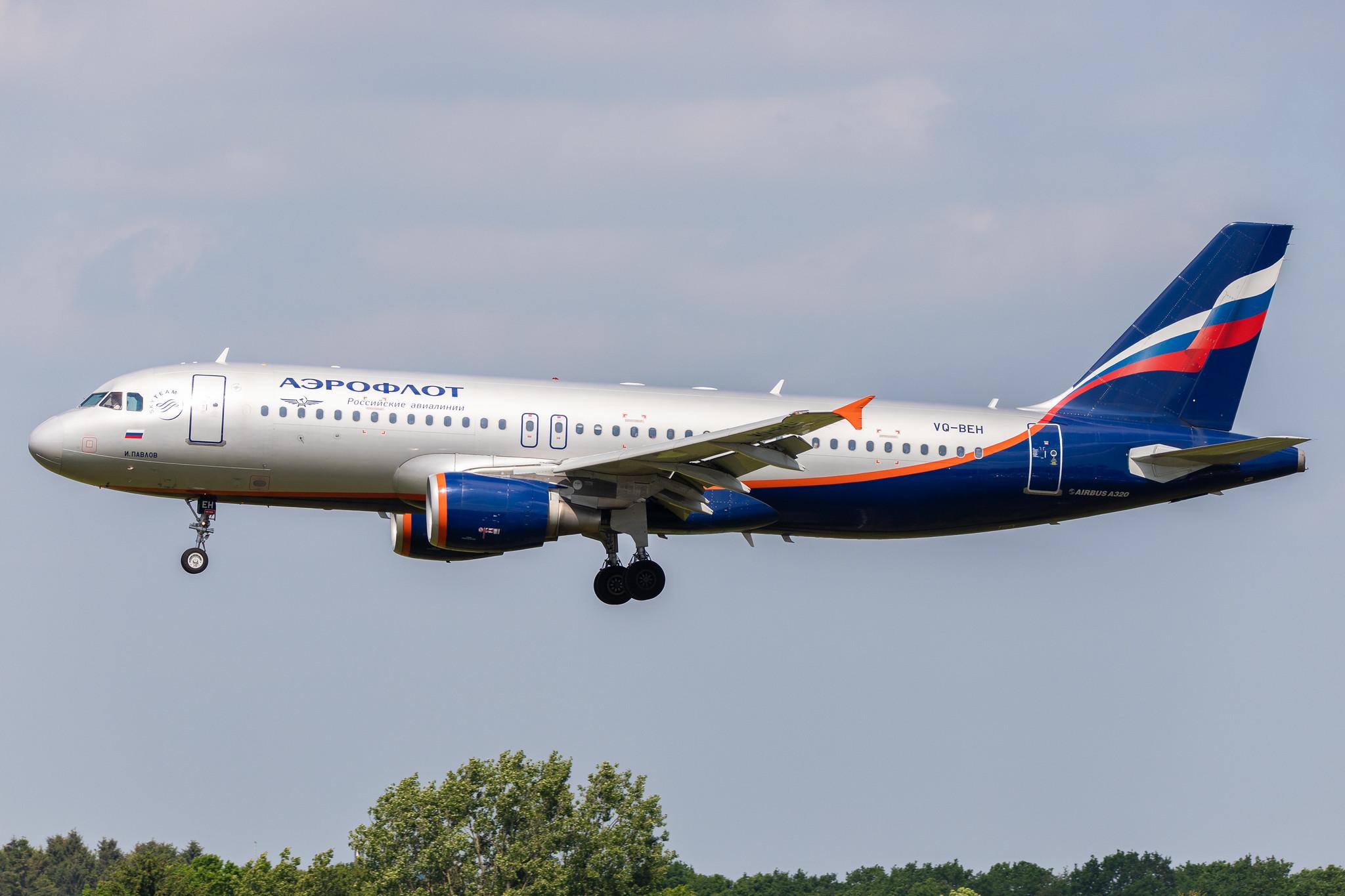 Hamburg Airport: Aeroflot (SU / AFL) |  Airbus A320-214 A320 | VQ-BEH | MSN 4133