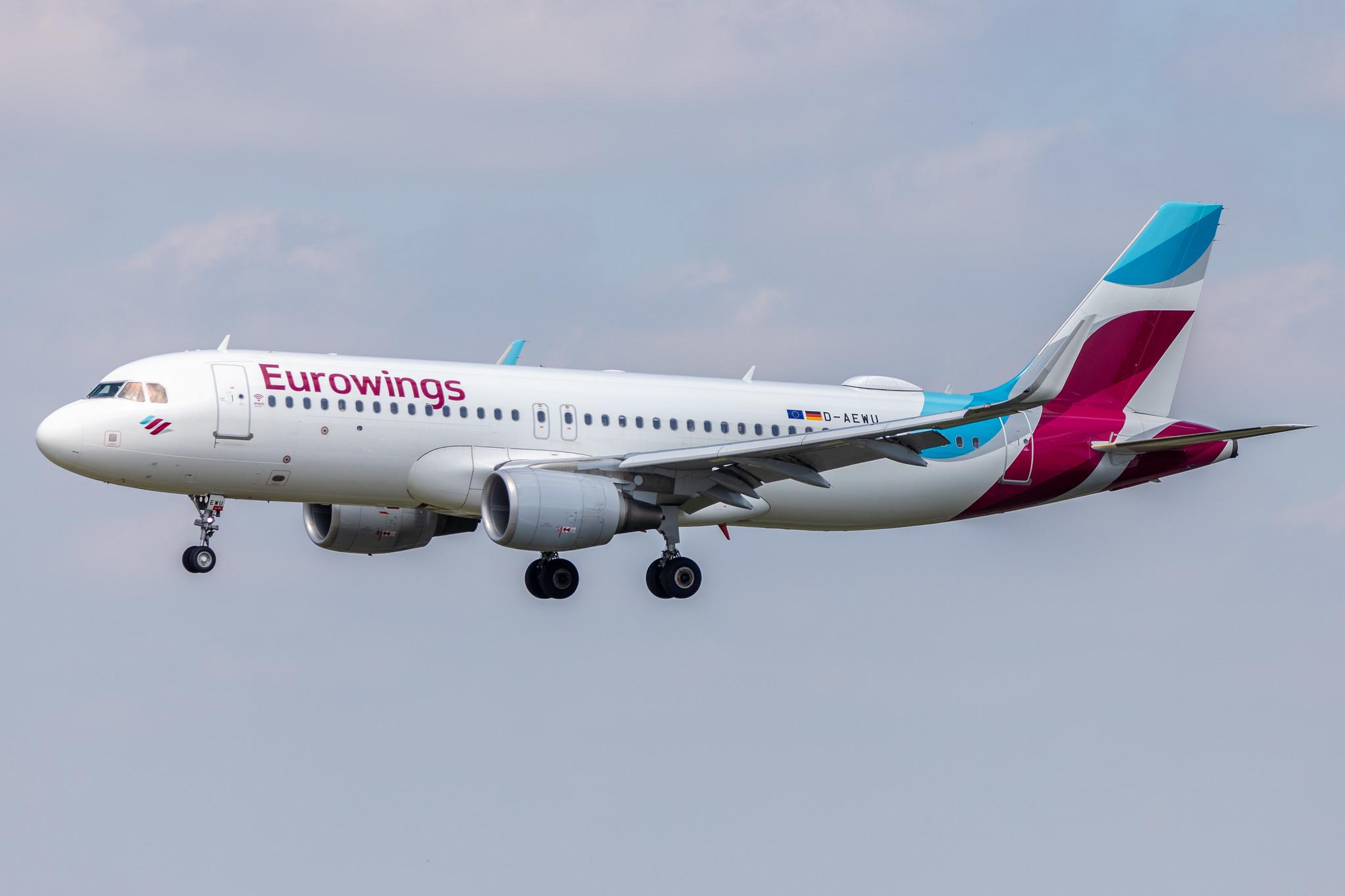 Hamburg Airport: Eurowings (EW / EWG) |  Airbus A320-214 A320 | D-AEWU | MSN 7513