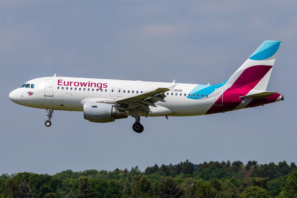 Hamburg Airport: Eurowings (EW / EWG) |  Operator: Germanwings | Airbus A319-112 A319 | D-ABGR | MSN 3704