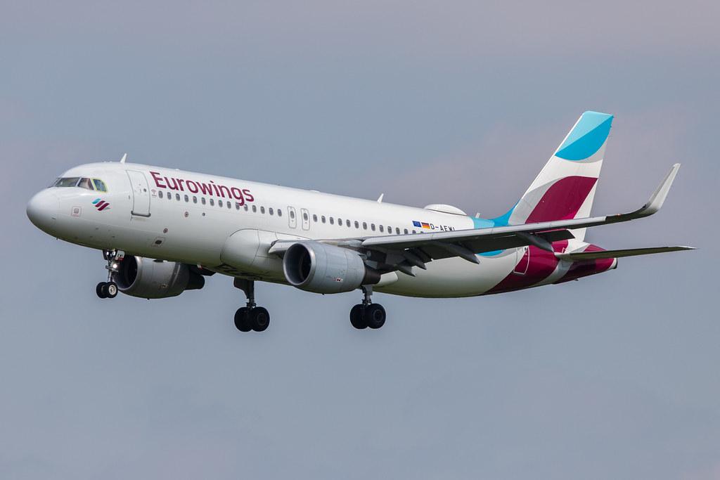 Hamburg Airport: Eurowings (EW / EWG) |  Airbus A320-214 A320 | D-AEWI | MSN 7210