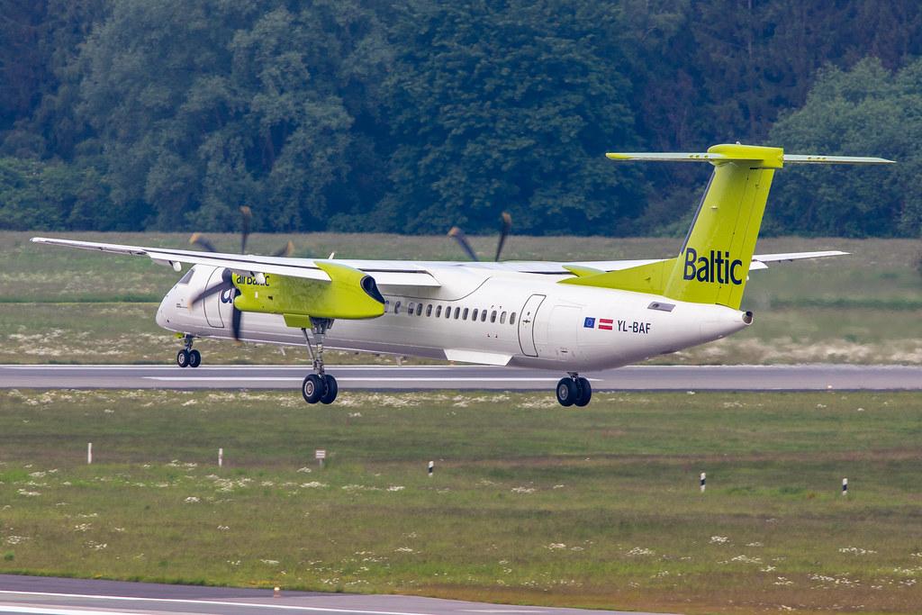 Hamburg Airport: Air Baltic (BT / BTI) |  De Havilland Canada Dash 8-400 DH8D | YL-BAF | MSN 4293
