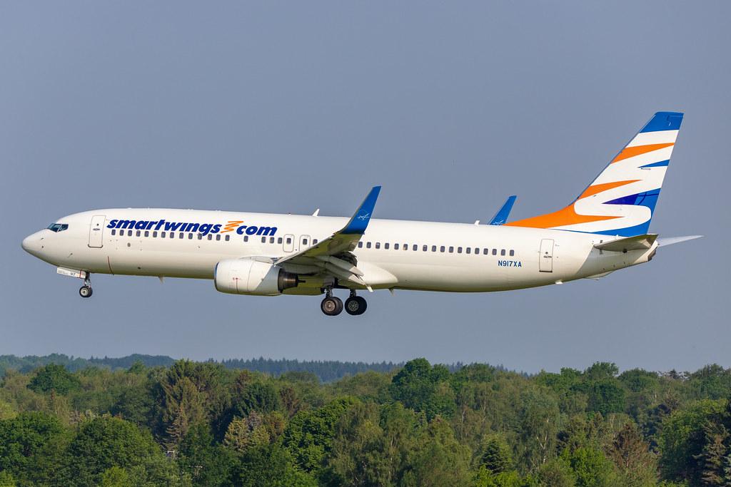Hamburg Airport: Smartwings (QS / TVS) | Operator: Swift Air |  Boeing 737-86J B738 | N917XA | MSN 32917