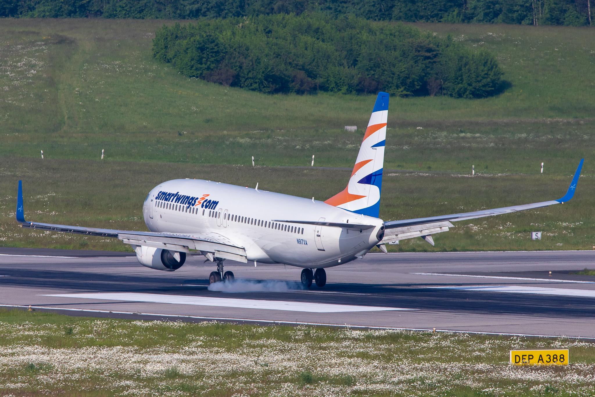 Hamburg Airport: Smartwings (QS / TVS) | Operator: Swift Air |  Boeing 737-86J B738 | N917XA | MSN 32917