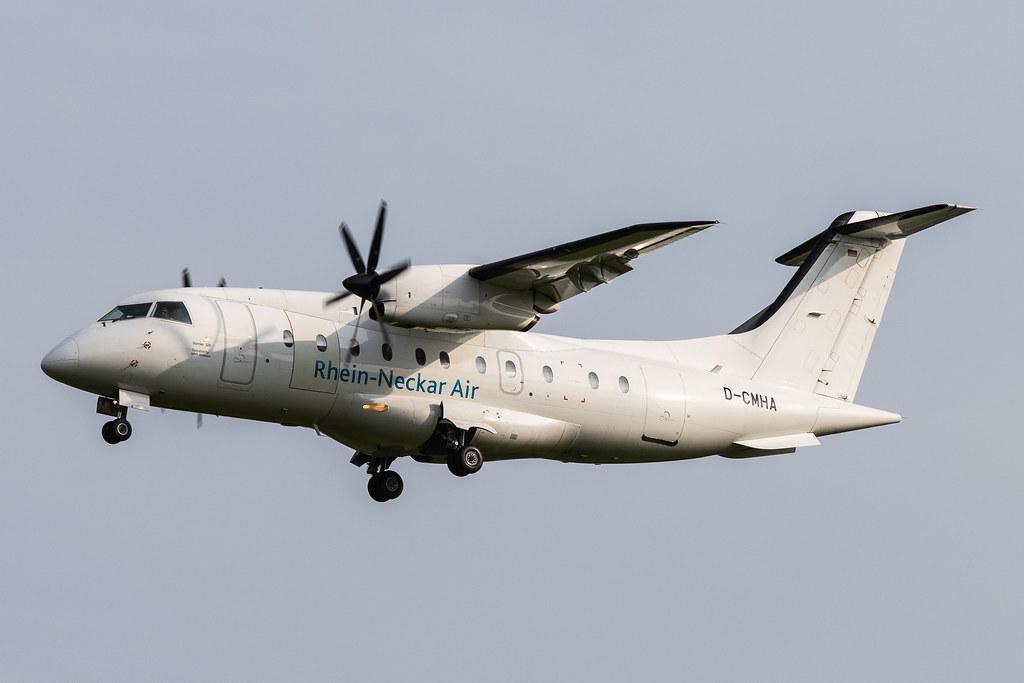 Hamburg Airport: Rhein-Neckar-Air (M2 / MHV) | Operator: MHS Aviation |  Dornier 328-110 D328 | D-CMHA | MSN 3023