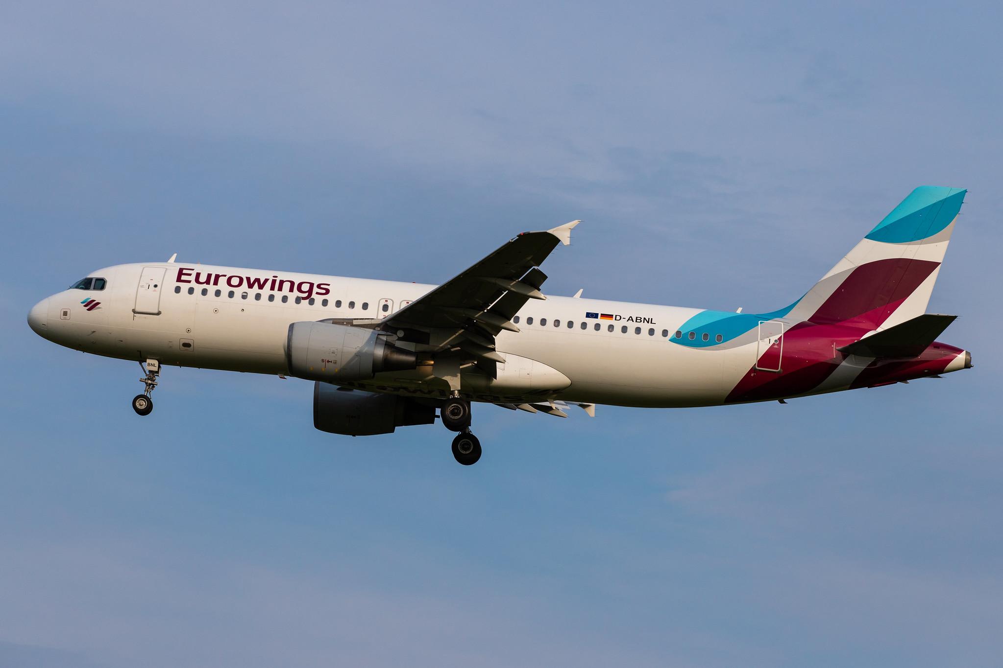 Hamburg Airport: Eurowings (EW / EWG) |  Airbus A320-214 A320 | D-ABNL | MSN 1852