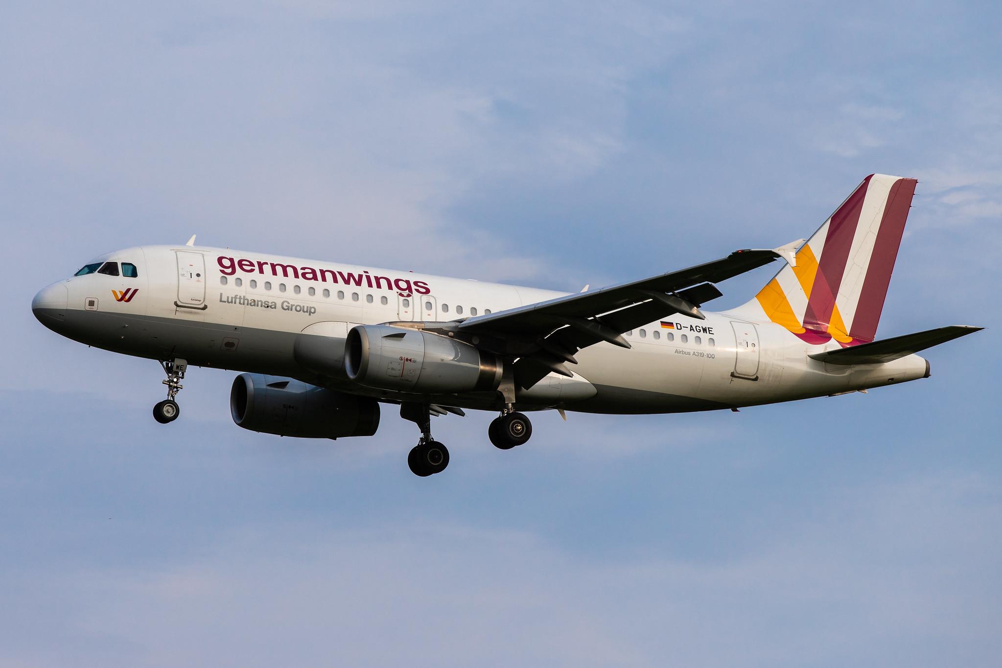 Hamburg Airport: Eurowings (EW / EWG) |  Airbus A319-132 A319 | D-AGWE | MSN 3128 | Germanwings