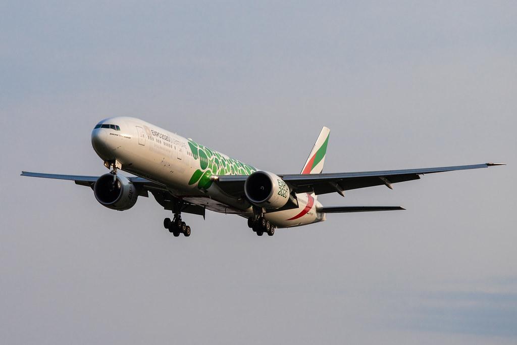 Hamburg Airport: Emirates (EK / UAE) |  Livery: Expo 2020 - Sustainability Livery |  Boeing 777-31H(ER) B77W | A6-EPF | MSN 42325