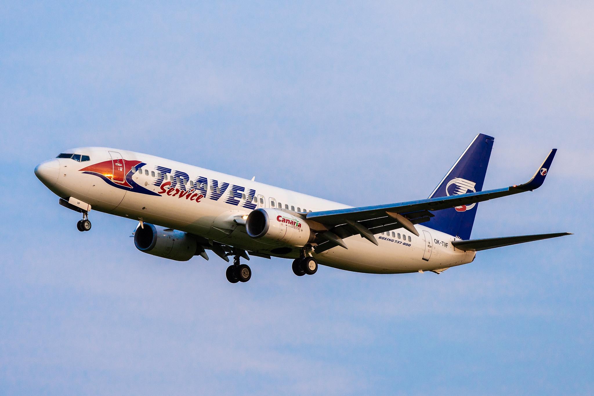 Hamburg Airport: Smartwings (QS / TVS) |  Boeing 737-8FH B738 | OK-TVF | MSN 29669