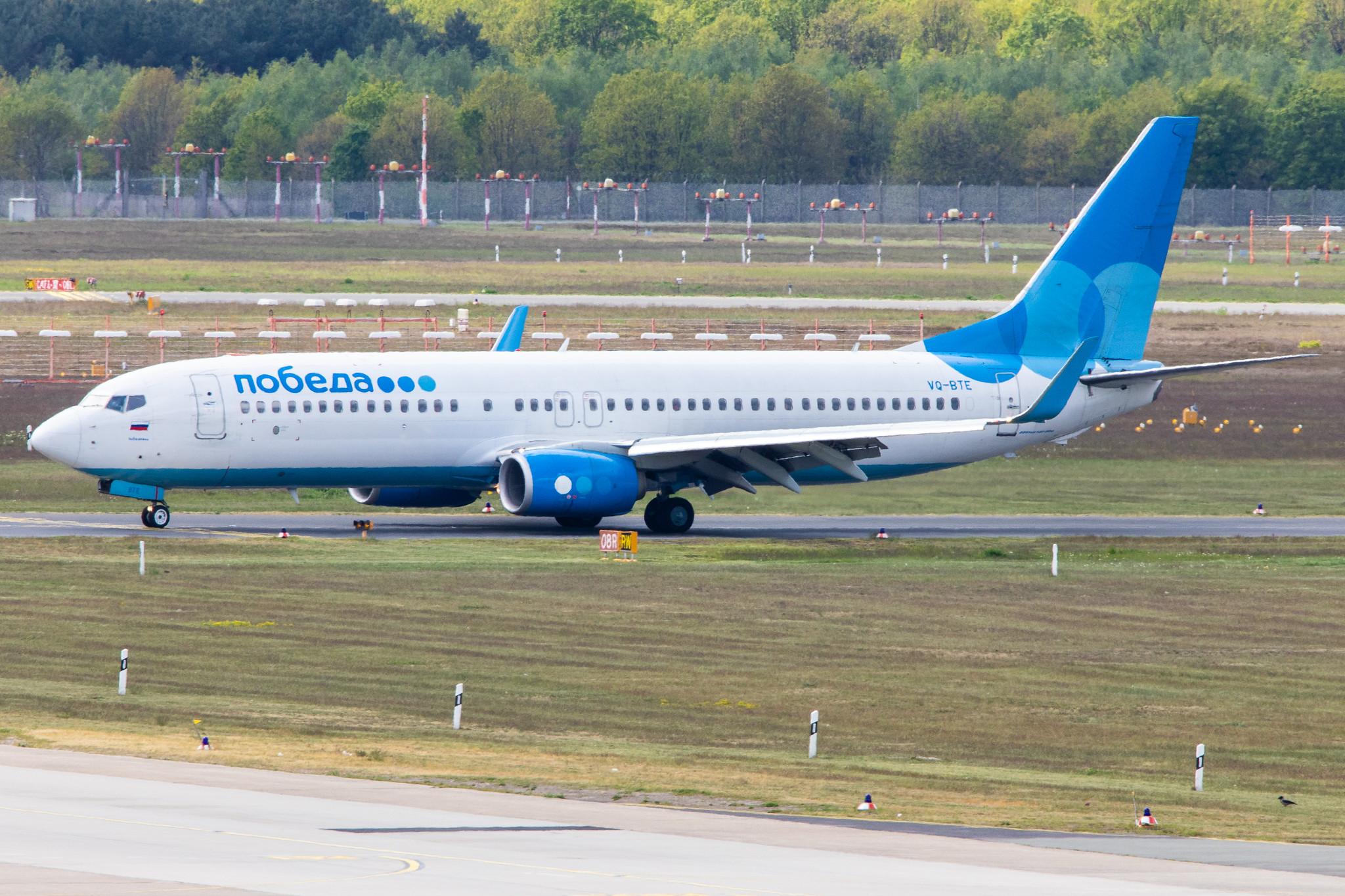Pobeda (DP / PBD) |  Boeing 737-81D B738 | VQ-BTE | MSN 39441