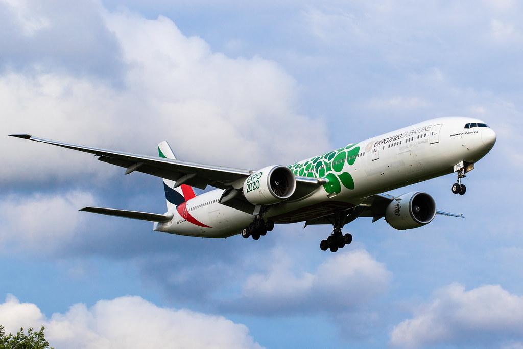 Hamburg Airport: Emirates (EK / UAE) |  Livery: Expo 2020 - Sustainability Livery |  Boeing 777-31H(ER) B77W | A6-EPL | MSN 42331