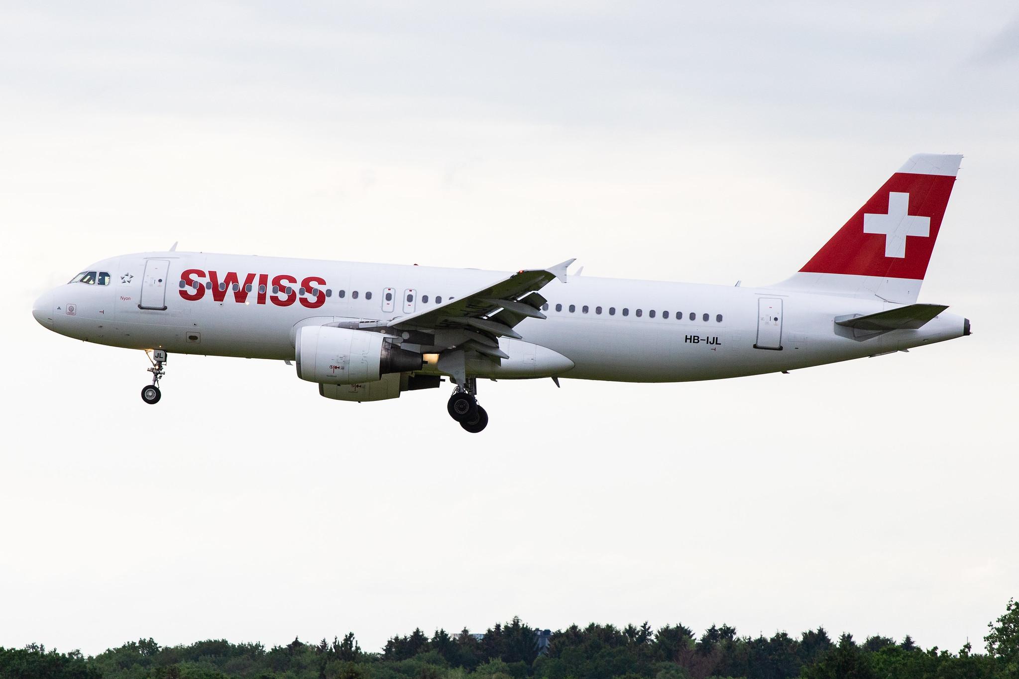 Hamburg Airport: Swiss (LX / SWR) |  Airbus A320-214 A320 | HB-IJL | MSN 0603