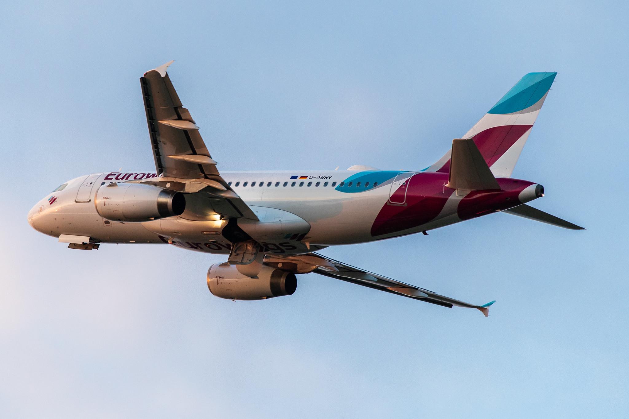 Hamburg Airport: Eurowings (EW / EWG) |  Airbus A319-132 A319 | D-AGWV | MSN 5467
