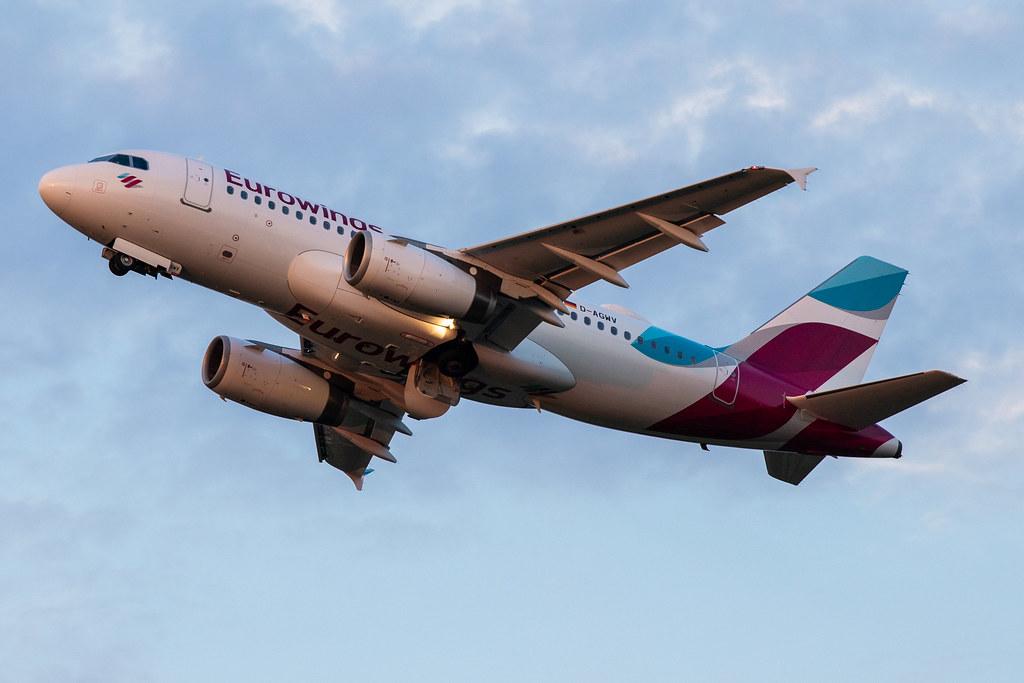 Hamburg Airport: Eurowings (EW / EWG) |  Airbus A319-132 A319 | D-AGWV | MSN 5467