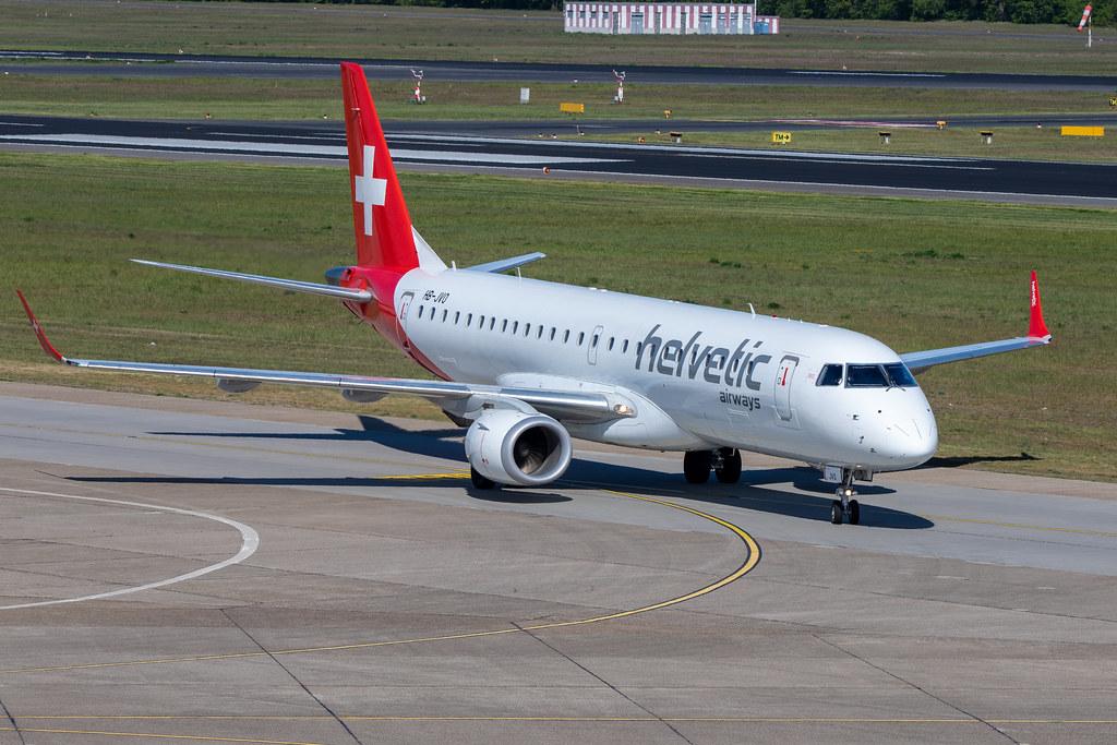 Flughafen Berlin Tegel (TXL): Helvetic Airways Embraer ERJ-190LR E190 HB-JVO MSN 19000294