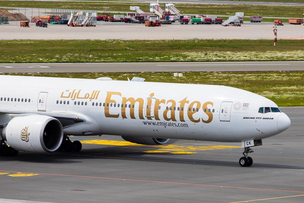 Hamburg Airport: Emirates (EK / UAE) |  Boeing 777-31H(ER) B77W | A6-ECK | MSN 35584