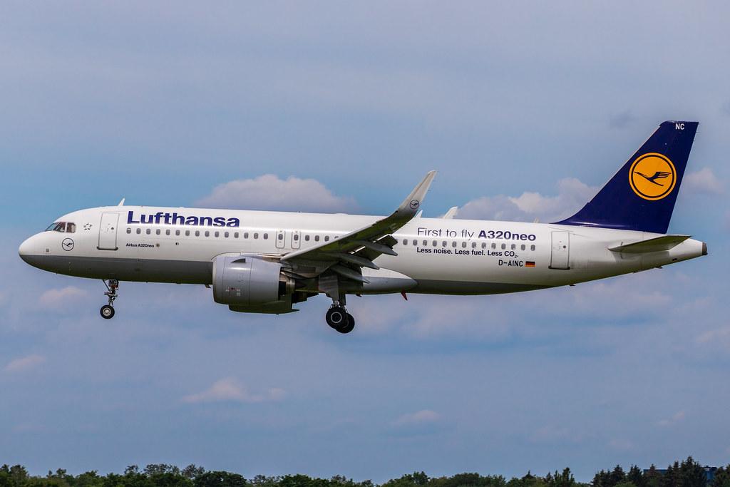 Hamburg Airport: Lufthansa (LH / DLH) | Livery: First to Fly A320neo | Airbus A320-271N A20N | D-AINC | MSN 6920