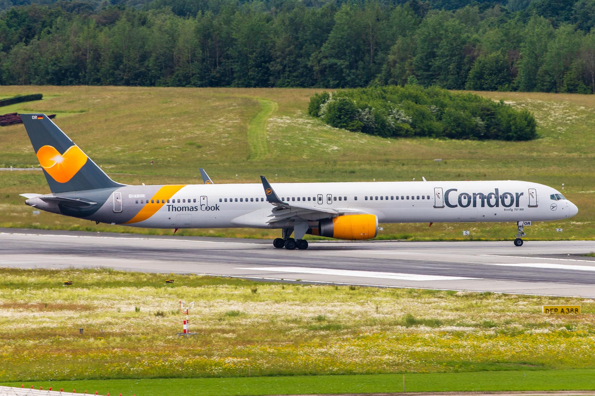 Hamburg Airport: Condor (DE / CFG) |  Boeing 757-3CQ B753 | D-ABOR | MSN 32242