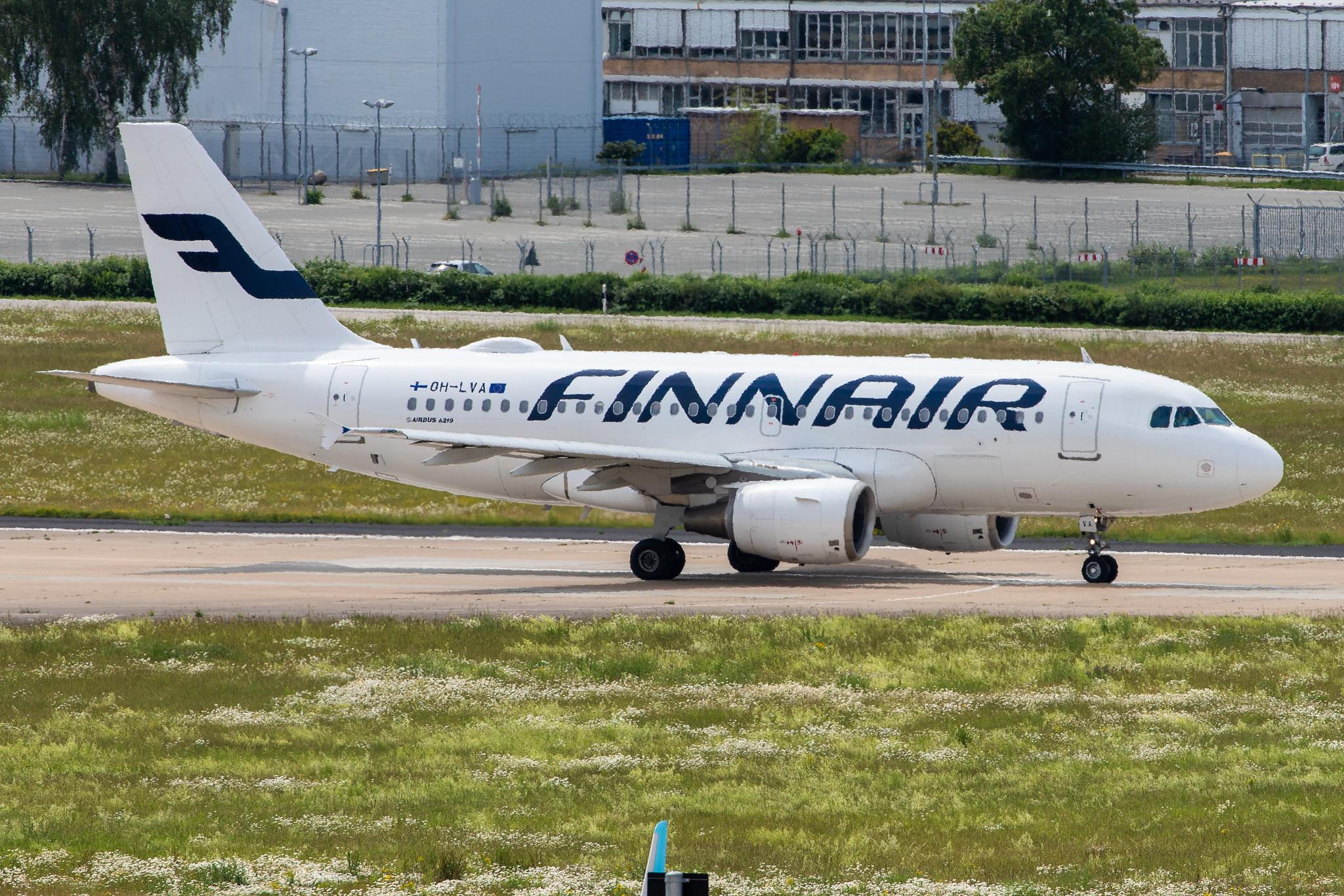 Hamburg Airport: Finnair (AY / FIN) |  Airbus A319-112 A319 | OH-LVA | MSN 1073