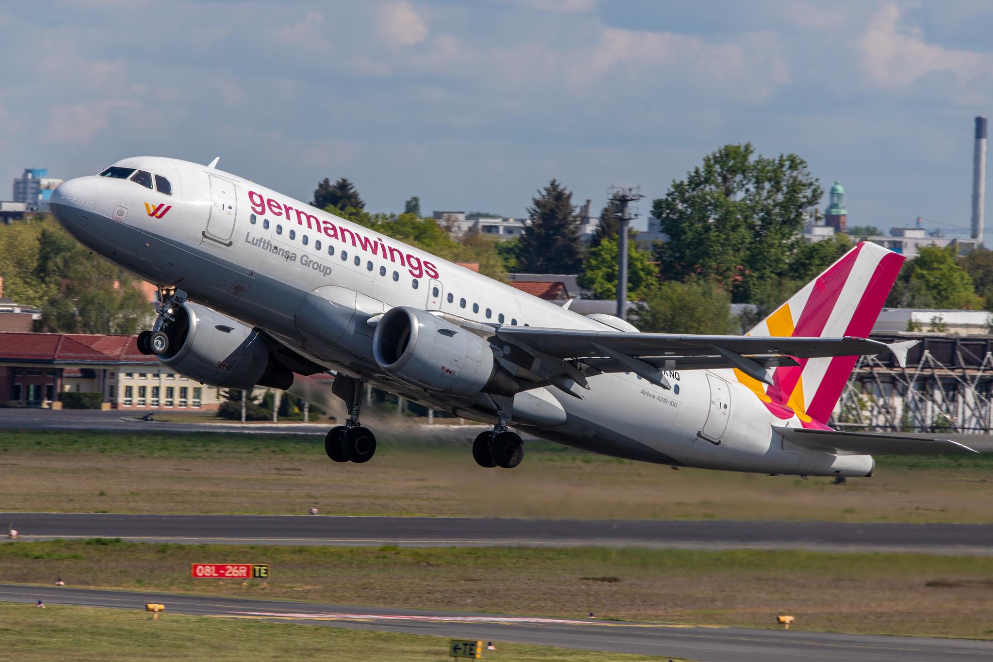Flughafen Berlin Tegel (TXL): Eurowings Airbus A319-112 A319 operated by Germanwings D-AKNQ MSN 1170