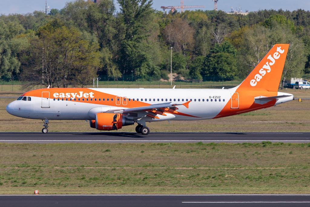 Flughafen Berlin Tegel (TXL): easyJet Airbus A320-214 A320 G-EZUZ MSN 5187