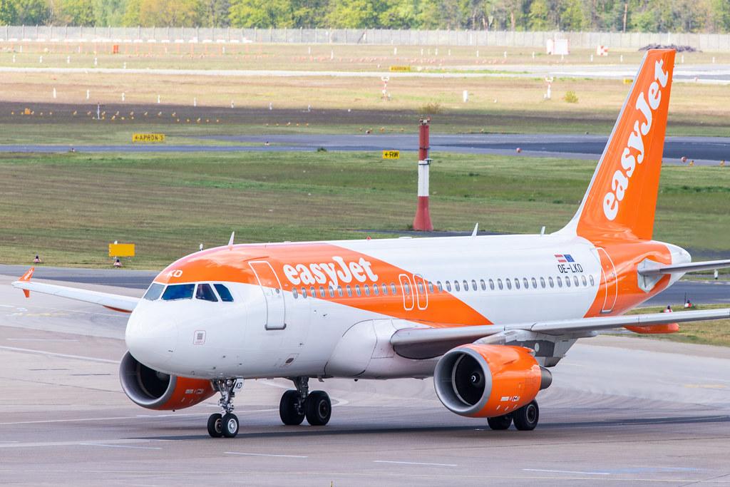 Flughafen Berlin Tegel (TXL): easyJet Airbus A319-111 A319 OE-LKD MSN 3720