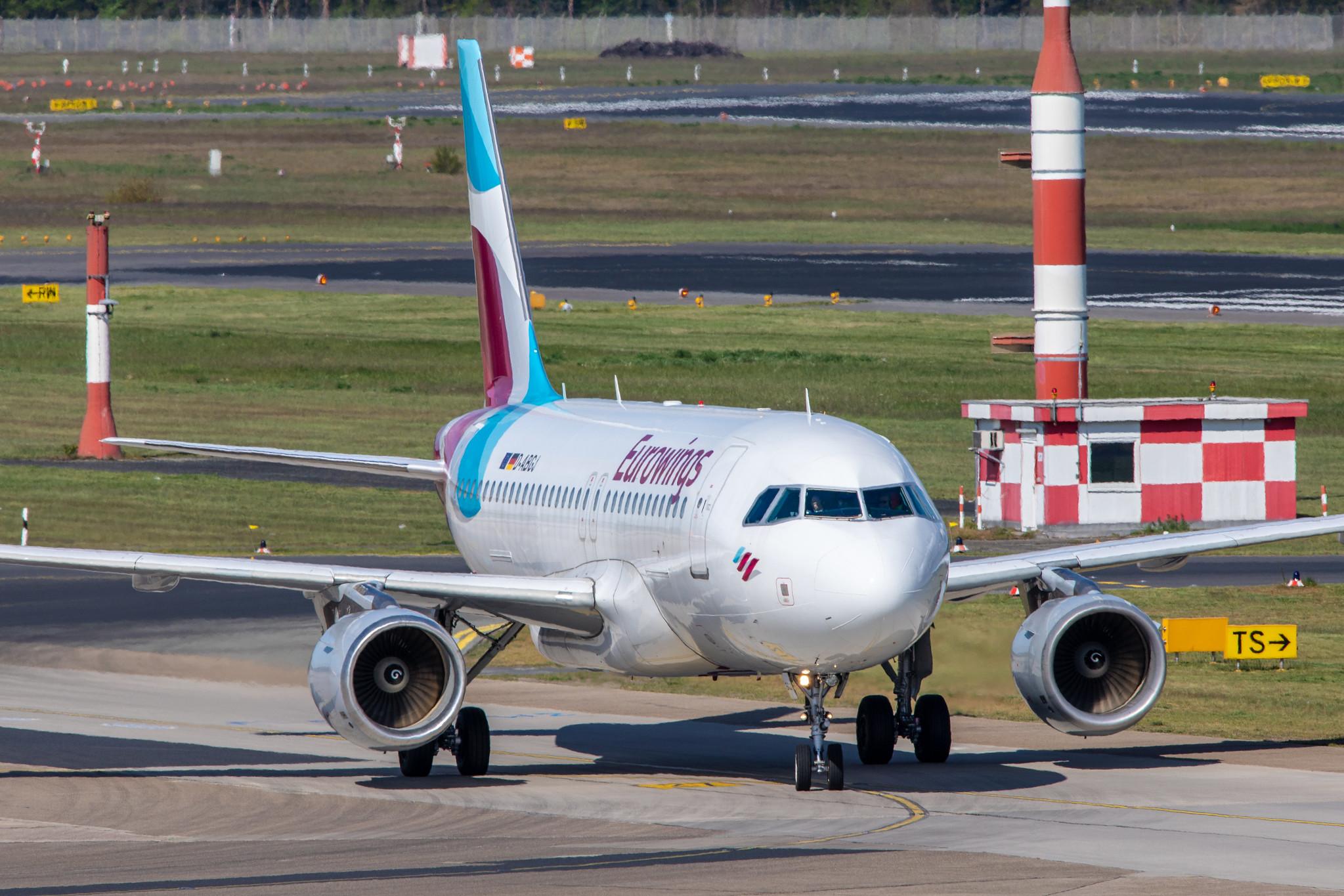 Flughafen Berlin Tegel (TXL): Eurowings Airbus A319-112 A319 operated by Germanwings D-ABGJ MSN 3415