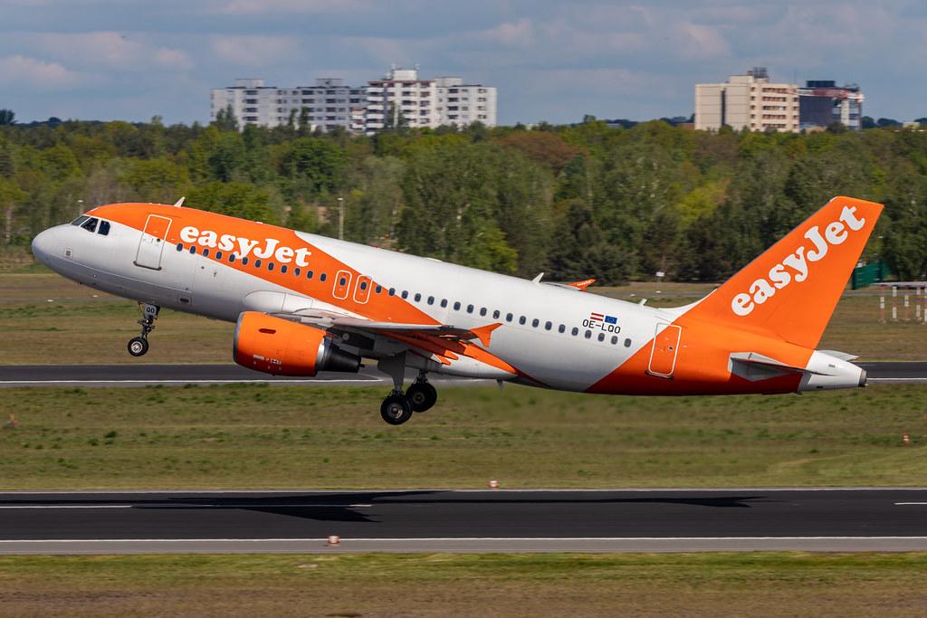 Flughafen Berlin Tegel (TXL): easyJet Airbus A319-111 A319 OE-LQO MSN 3754