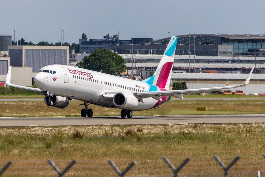 Hamburg Airport: Eurowings (EW / EWG) | Operator: TUI fly |  Boeing 737-86J B738 | D-ABMV | MSN 37785