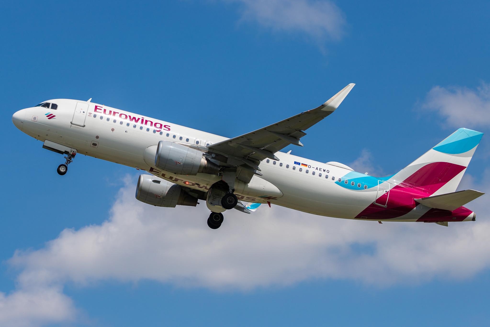 Hamburg Airport: Eurowings (EW / EWG) |  Airbus A320-214 A320 | D-AEWQ | MSN 7398