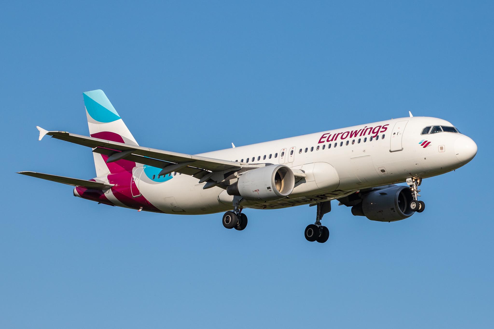 Hamburg Airport (HAM/EDDH): Eurowings (EW / EWG) |  Airbus A320-216 A320 | D-ABZN | MSN 3080