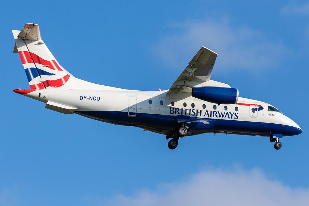 Hamburg Airport (HAM/EDDH): British Airways (BA / BAW) | Operator: Sun-Air |  Dornier Do-328JET-300 J328 | OY-NCU | MSN 3122