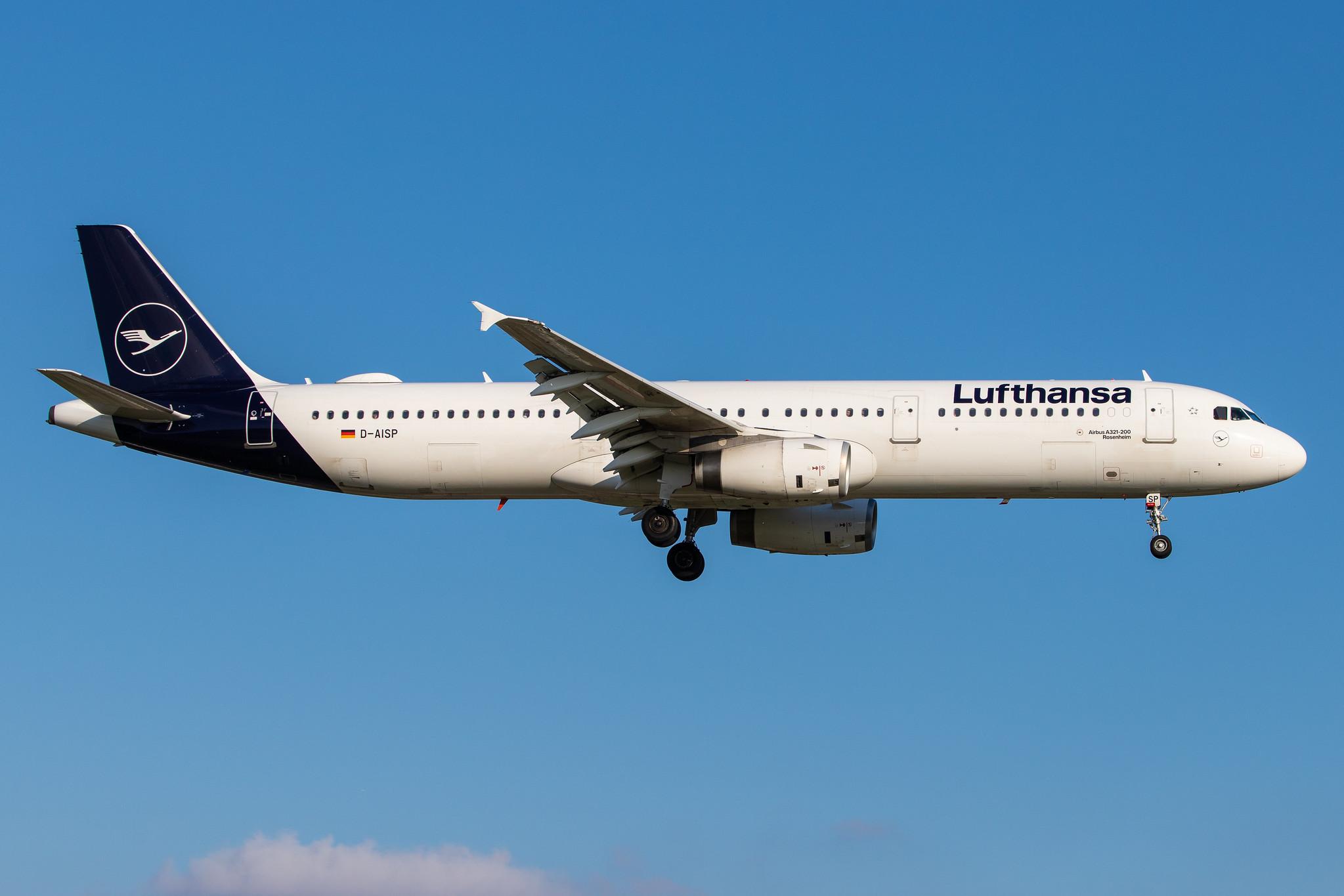 Hamburg Airport: Lufthansa (LH / DLH) |  Airbus A321-231 A321 | D-AISP | MSN 3864