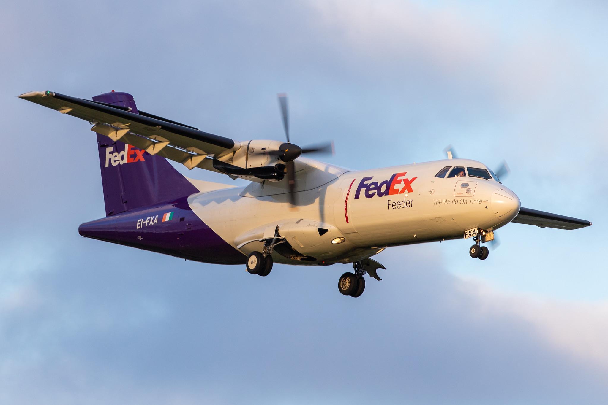 Hamburg Airport (HAM/EDDH): FedEx (FX / FDX) | Operator: ASL Airlines Ireland |  ATR 42-300(F) AT43 | EI-FXA | MSN 0282