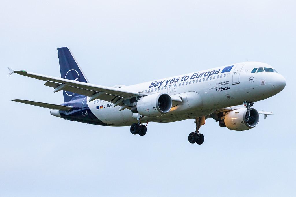 Hamburg Airport: Lufthansa (LH / DLH) | Livery: Say yes to Europe Livery | Airbus A320-214 A320 | D-AIZG | MSN 4324