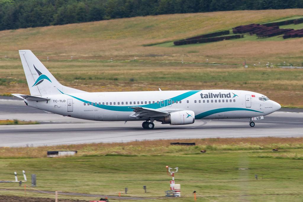Hamburg Airport: Tailwind Airlines (TI / TWI) |  Boeing 737-4Q8 B734 | TC-TLD | MSN 28199