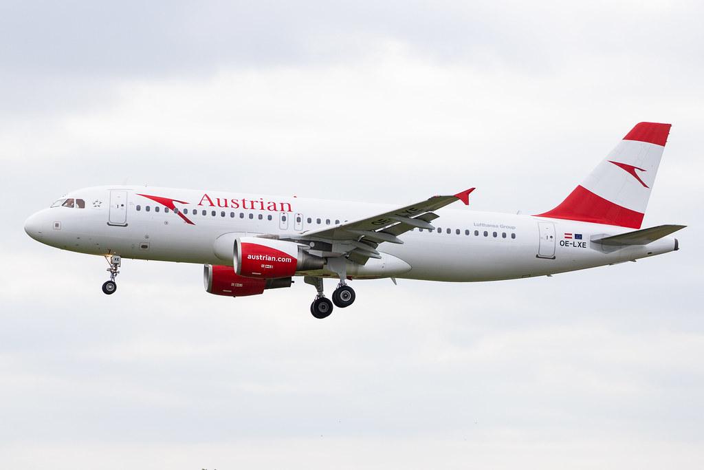 Hamburg Airport (HAM/EDDH): Austrian Airlines (OS / AUA) |  Airbus A320-216 A320 | OE-LXE | MSN 3532