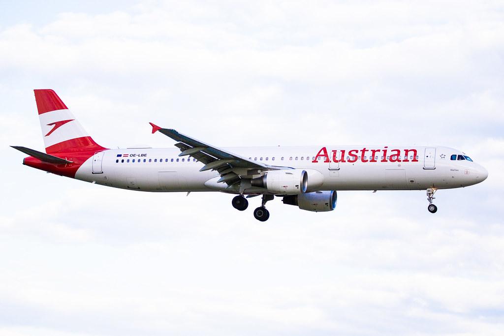 Hamburg Airport (HAM/EDDH): Austrian Airlines (OS / AUA) |  Airbus A321-211 A321 | OE-LBE | MSN 0935