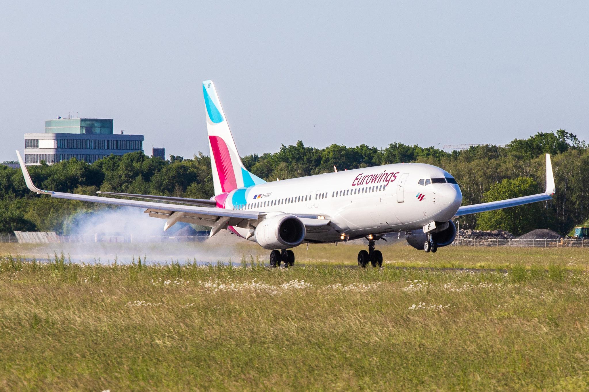 Hamburg Airport: Eurowings (EW / EWG) | Operator: TUI fly |  Boeing 737-86J B738 | D-ABAF | MSN 30878