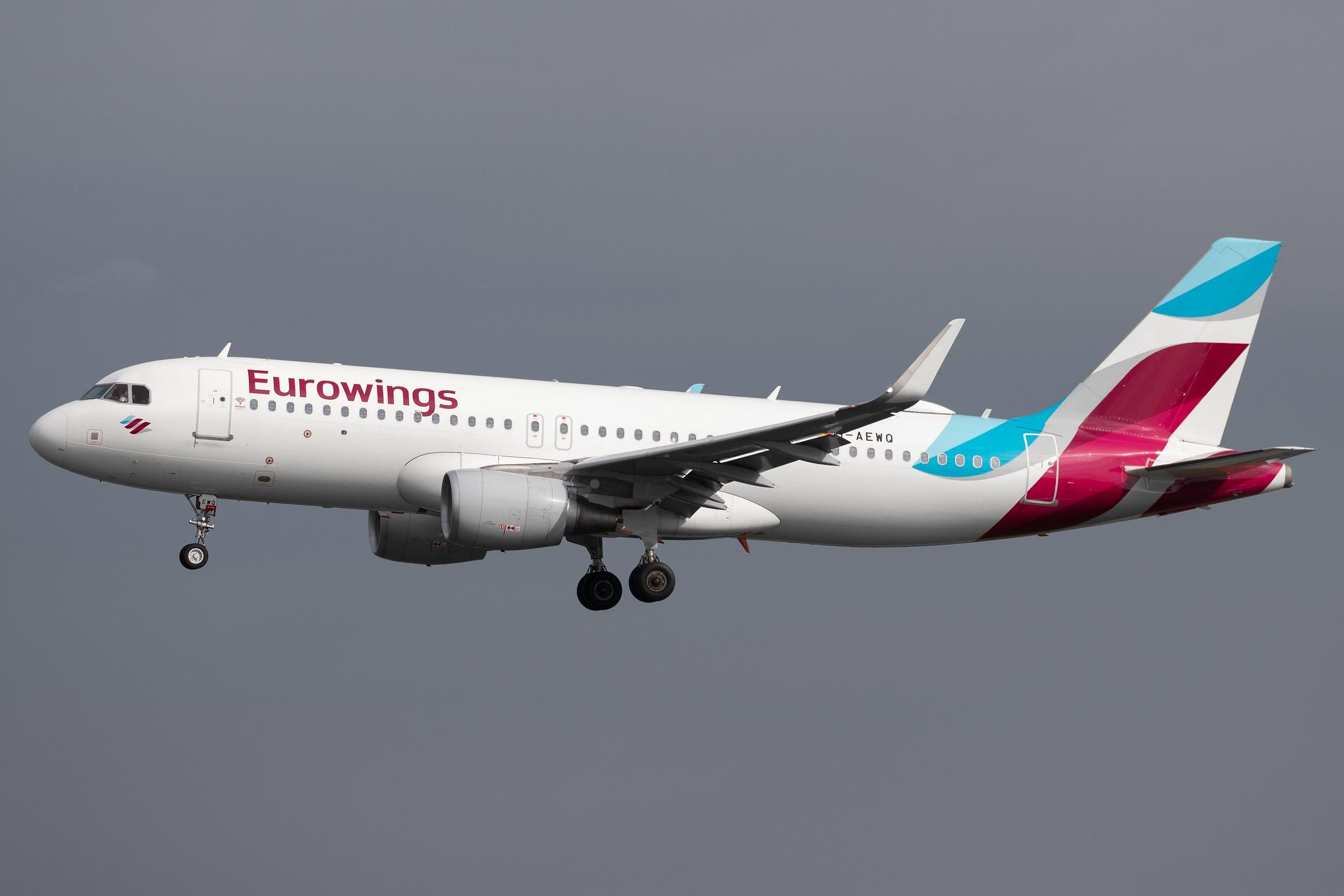 Hamburg Airport: Eurowings (EW / EWG) |  Airbus A320-214 A320 | D-AEWQ | MSN 7398